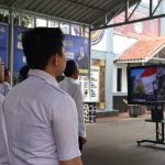 Lapas Sukamiskin ikuti secara virtual, Apel Pagi Gabungan Pegawai di Lingkungan Kementerian Koodinator Bidang Hukum, HAM, Imigrasi, dan Pemasyarakatan (H2IP), Kementerian Hukum, Kementerian Hak Asasi Manusia (HAM), serta Kementerian Imigrasi dan Pemasyarakatan.