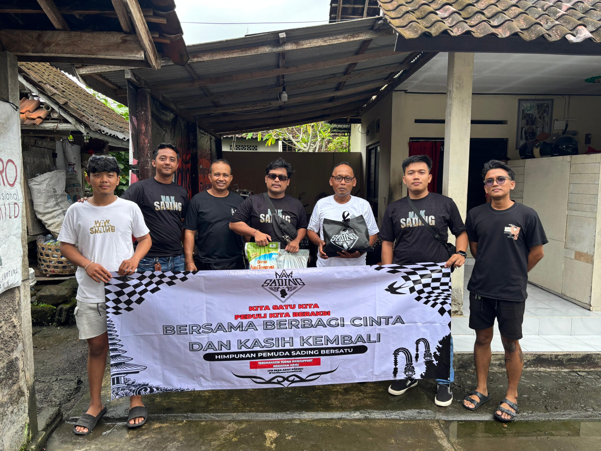 Aksi Sosial di Desa Sading, Nak Sading Bantu Warga Kurang Mampu dan Disabilitas