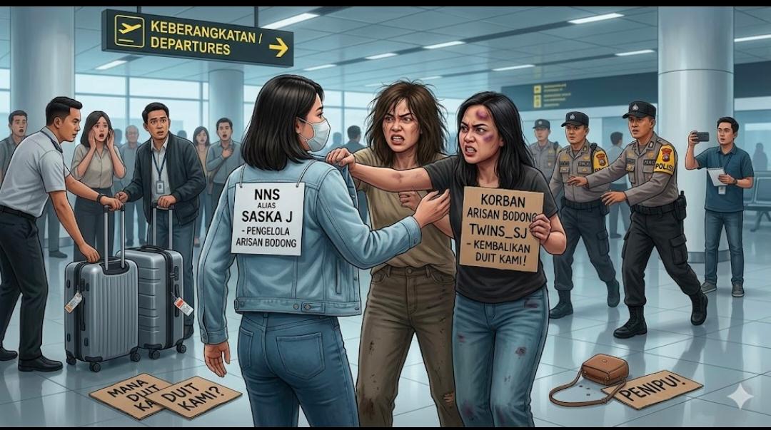 Gagal Terbang ke Jepang, Terduga Bos Arisan ‘Twins_SJ’ Dicegat di Bandara Ngurah Rai