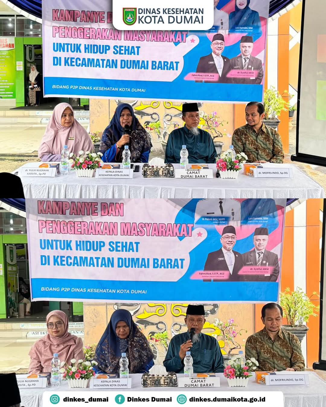 Dinkes Kota Dumai Gelar Giat Kampanye Dan Pergerakan Masyarakat Hidup Sehat