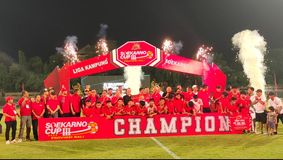 Banteng Denpasar Pertahankan Tahta Soekarno Cup 2026, Final Dramatis Bungkam Badung 3-2