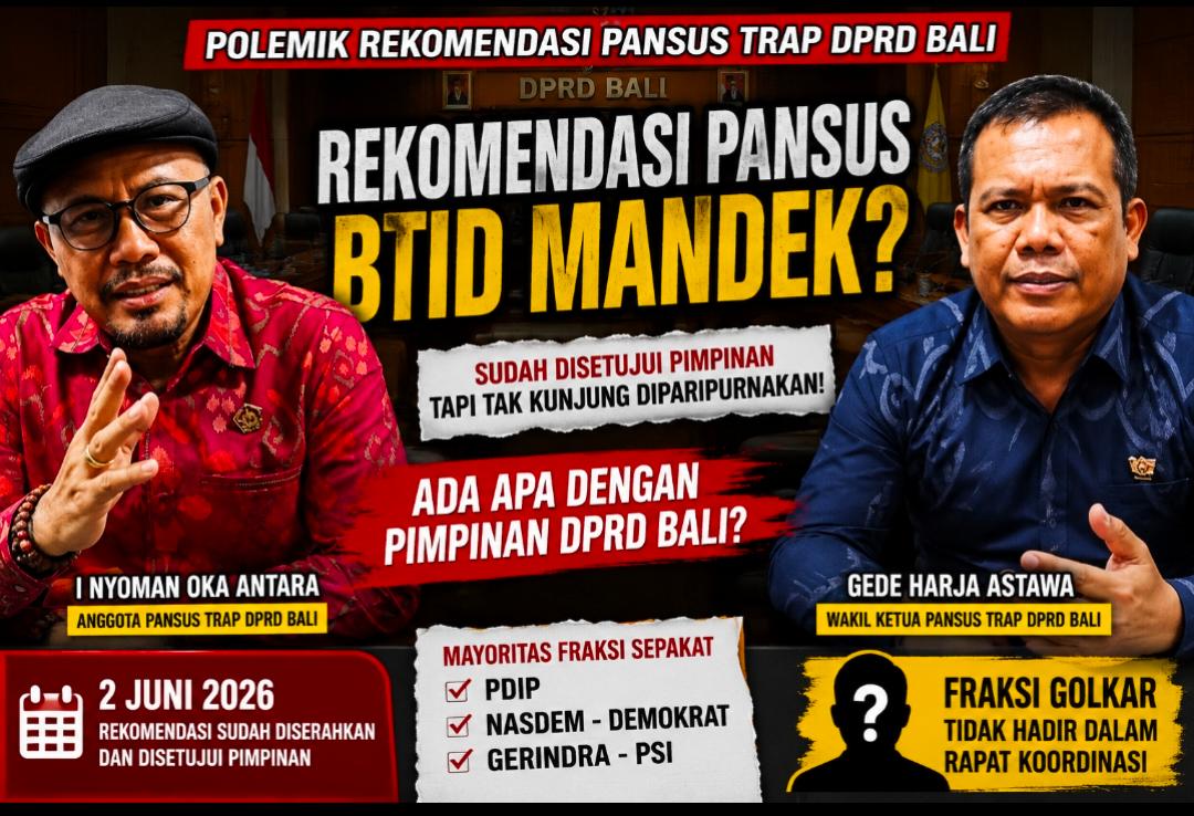 Mayoritas Fraksi Desak Rekomendasi Pansus TRAP soal BTID Segera Diparipurnakan, Fraksi Golkar Tak Hadir dalam Rapat Koordinasi