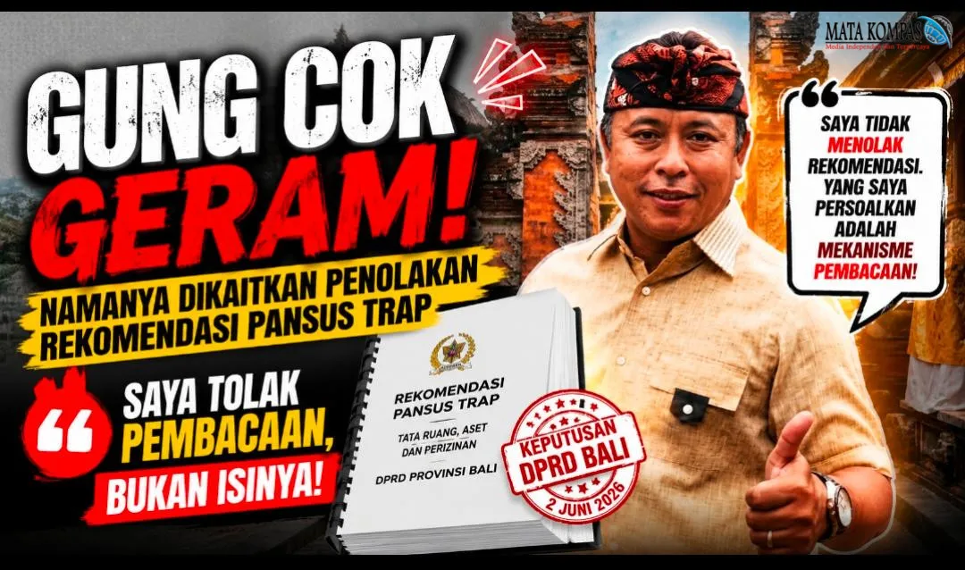 Gung Cok Geram Namanya Dikaitkan Penolakan Rekomendasi Pansus TRAP: Saya Tolak Pembacaan, Bukan Isinya