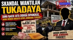 Skandal Wantilan Tukadaya: Dana Rp630 Juta Diduga Dipangkas, Nama Oknum Anggota DPRD Jembrana Terseret