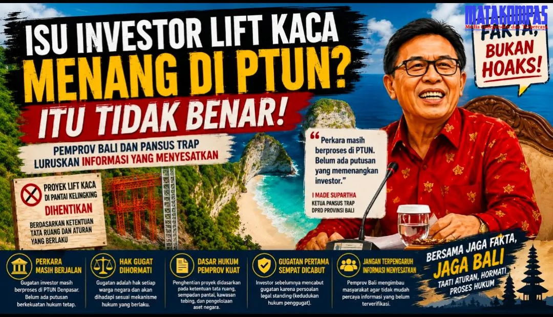 Jangan Percaya Informasi Menyesatkan, Pemprov Bali dan Pansus TRAP Pastikan Gugatan Lift Kaca Belum Diputus