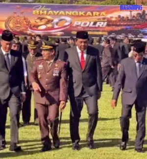 DPRD Badung Perkuat Komitmen Bersama Polri, Anom Gumanti dan Made Sunarta Hadiri Upacara Hari Bhayangkara ke-80