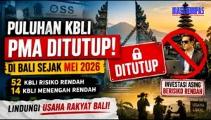 Bali Resmi Tutup Puluhan KBLI PMA Berisiko Rendah, Gubernur Koster Perketat Investasi Demi Lindungi Ruang Usaha Masyarakat