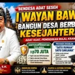 Dari Santunan Kematian Rp70 Juta hingga Satu Rumah Satu Sarjana, I Wayan Bawa Buktikan Desa Adat Seseh Mampu Sejahterakan Krama