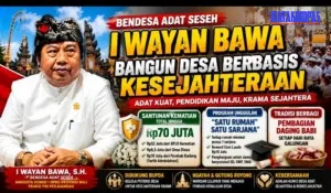 Dari Santunan Kematian Rp70 Juta hingga Satu Rumah Satu Sarjana, I Wayan Bawa Buktikan Desa Adat Seseh Mampu Sejahterakan Krama