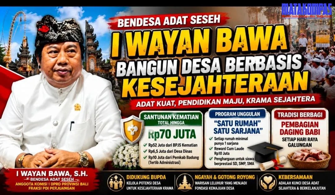 Dari Santunan Kematian Rp70 Juta hingga Satu Rumah Satu Sarjana, I Wayan Bawa Buktikan Desa Adat Seseh Mampu Sejahterakan Krama