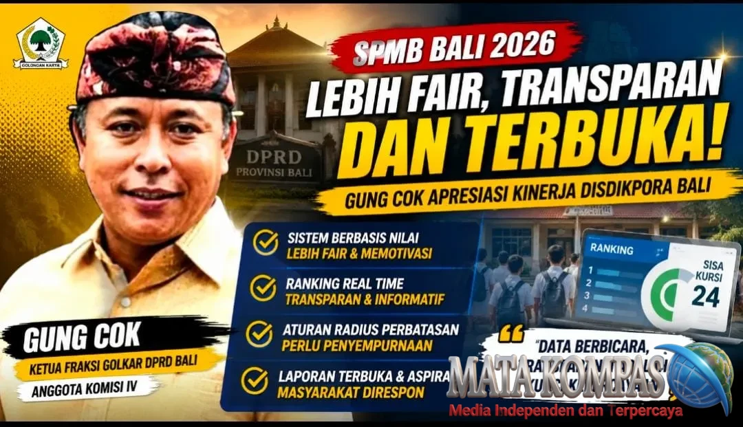 Gung Cok Apresiasi SPMB Bali 2026: Sistem Dinilai Lebih Fair, Transparan, dan Terbuka, Usul Aturan Radius Perbatasan Disempurnakan