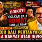 Golkar Boikot Pansus TRAP, Tokoh Bali Pertanyakan: Membela Rakyat atau Kepentingan Investor?