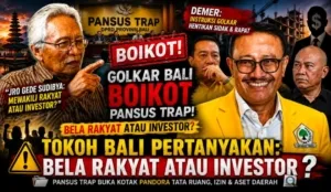 Golkar Boikot Pansus TRAP, Tokoh Bali Pertanyakan: Membela Rakyat atau Kepentingan Investor?