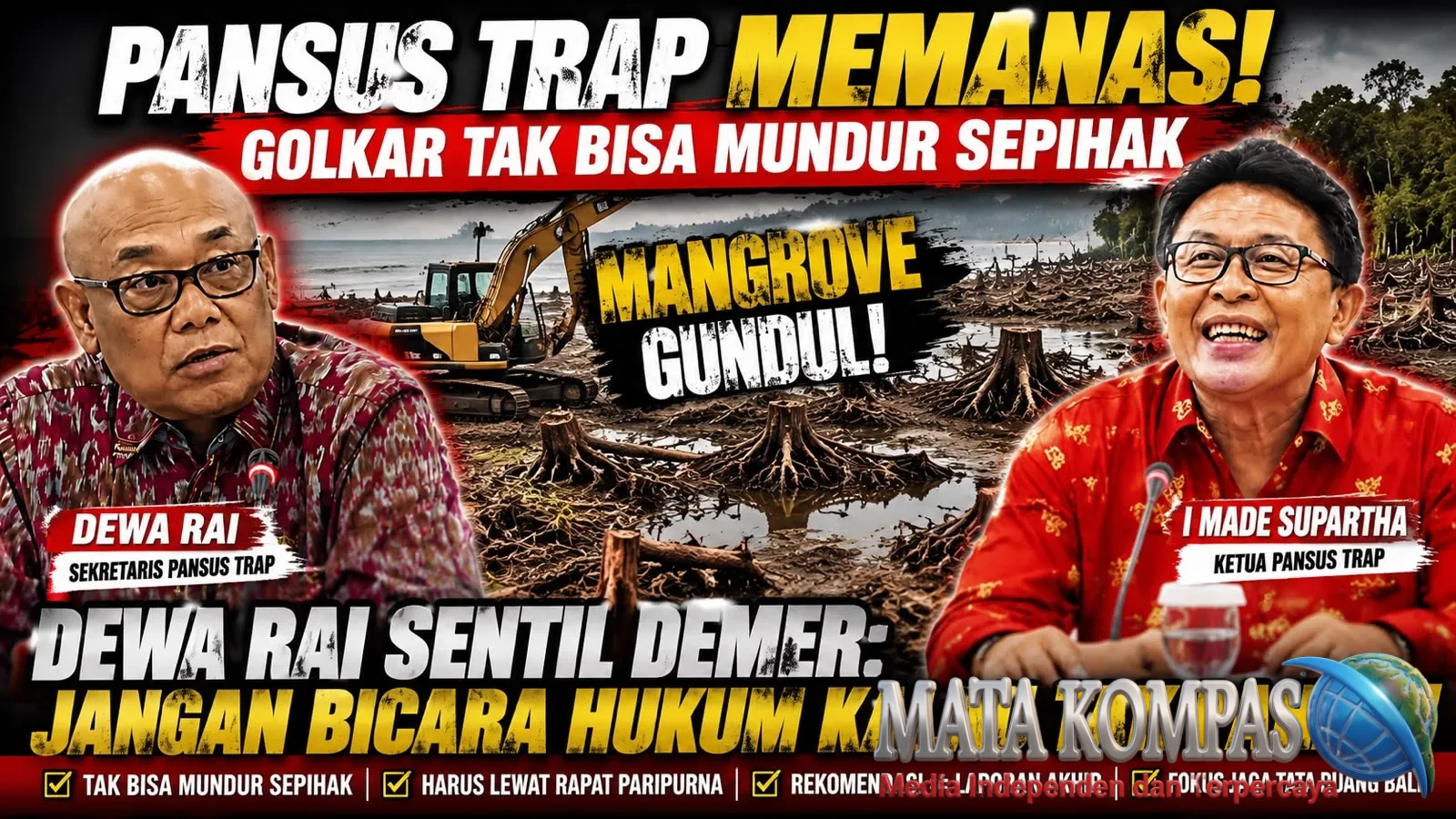 Pansus TRAP Memanas! Golkar Tak Bisa Mundur Sepihak, Dewa Rai Sentil Demer: Jangan Bicara Hukum Kalau Tak Paham