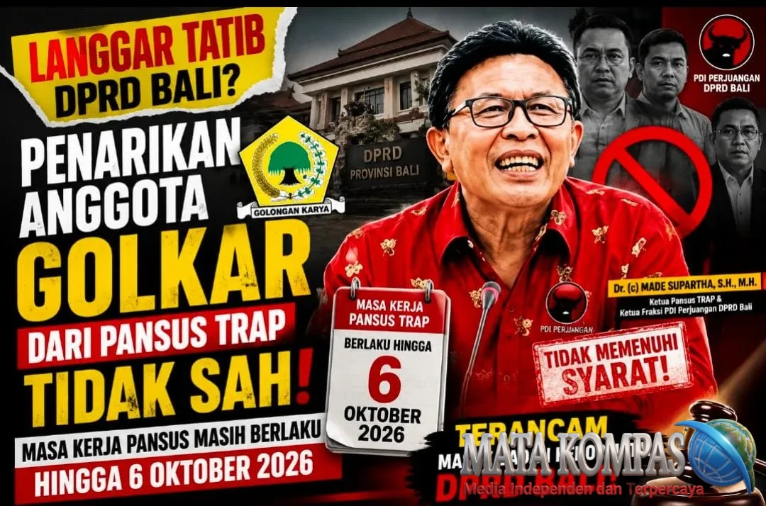 Masa Kerja Pansus TRAP Belum Berakhir, Ketua Pansus TRAP DPRD Bali Nilai Penarikan Anggota Golkar Tak Penuhi Syarat; Berpotensi Masuk Badan Kehormatan