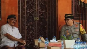 Jaga Sinergi dengan Tokoh Adat, Kapolresta Denpasar Silaturahmi ke Puri Ageng Pemayun Kesiman.