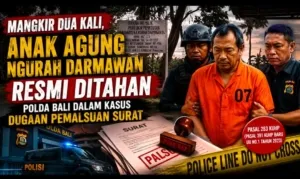 Mangkir Dua Kali, Anak Agung Ngurah Darmawan Resmi Ditahan Polda Bali dalam Kasus Dugaan Pemalsuan Surat