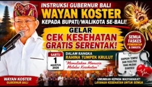 Maknai Tumpek Krulut, Gubernur Wayan Koster Instruksikan Cek Kesehatan Gratis Serentak di Seluruh Bali