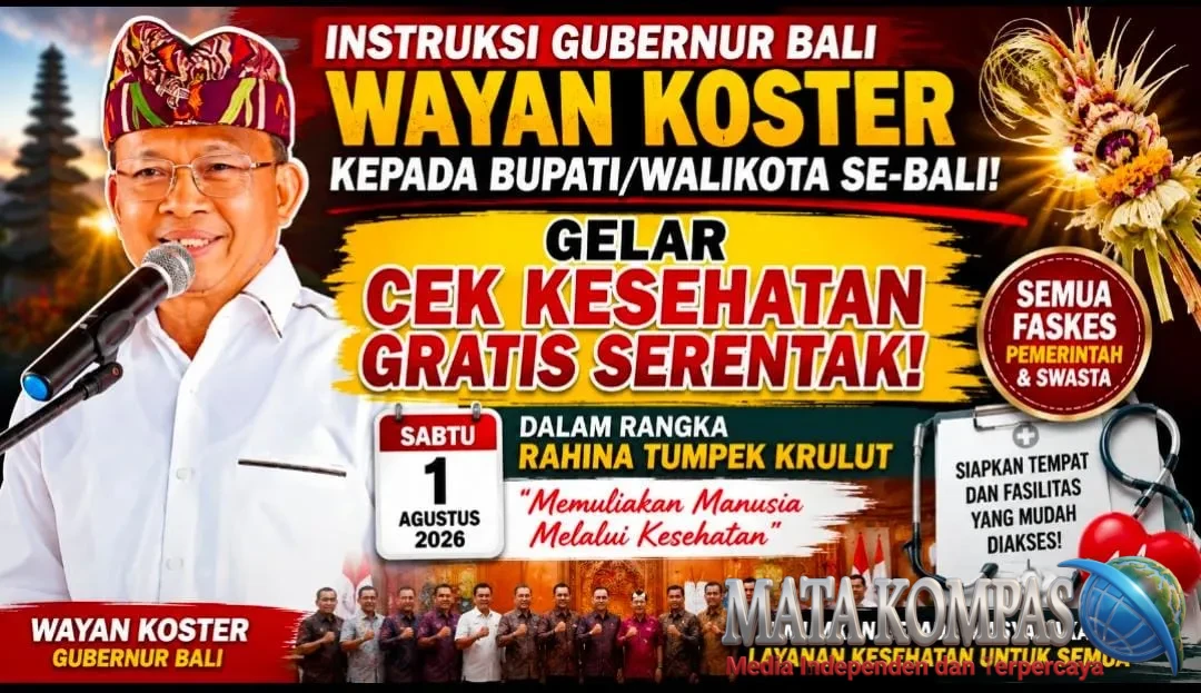 Maknai Tumpek Krulut, Gubernur Wayan Koster Instruksikan Cek Kesehatan Gratis Serentak di Seluruh Bali