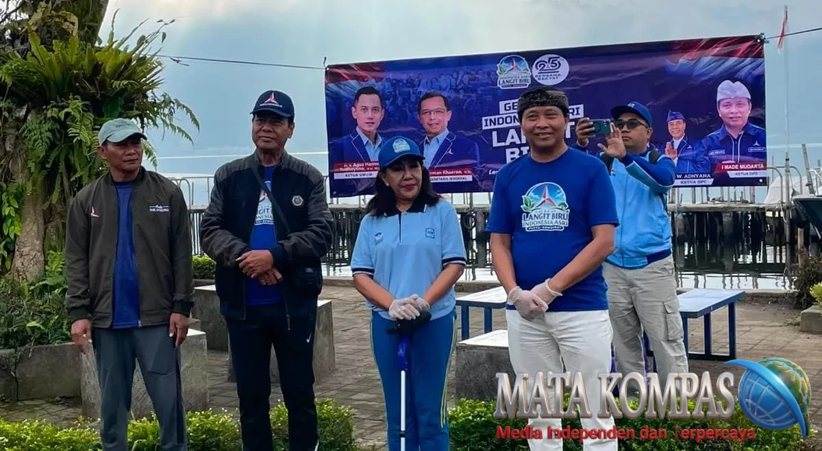 Gerakan Langit Biru Demokrat Warnai Danau Beratan, Made Mudarta: Jaga Alam Bali, Bangkitkan Pariwisata dan Ekonomi Rakyat