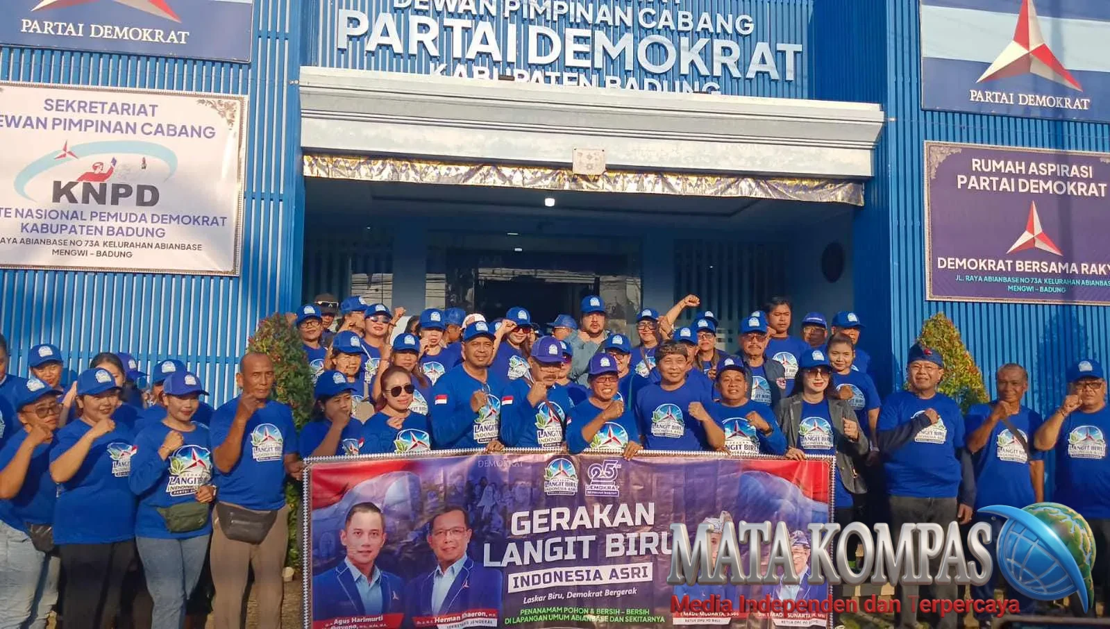 Demokrat Bali Sukseskan Gerakan Langit Biru Indonesia Asri di Abianbase Badung.
