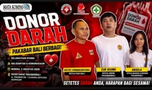 Pakabar Bali Gelar Donor Darah Sambut HUT ke-81 RI, Wujud Nyata Solidaritas Kemanusiaan untuk Menjaga Stok Darah Bali
