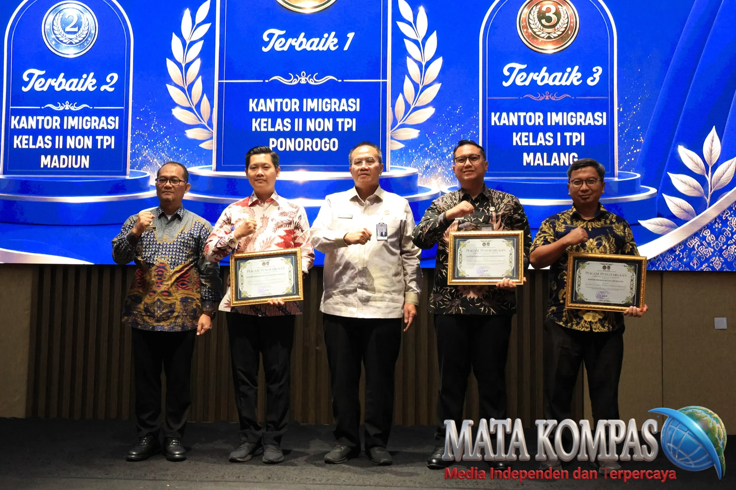 Borong 6 Penghargaan Sekaligus, Imigrasi Ponorogo Tegaskan Komitmen Wujudkan Pelayanan Prima dan Reformasi Birokrasi