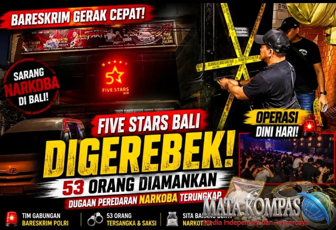 Bareskrim Bongkar Dugaan Sarang Narkoba di Five Stars Bali, 53 Orang Diamankan dalam Operasi Dini Hari