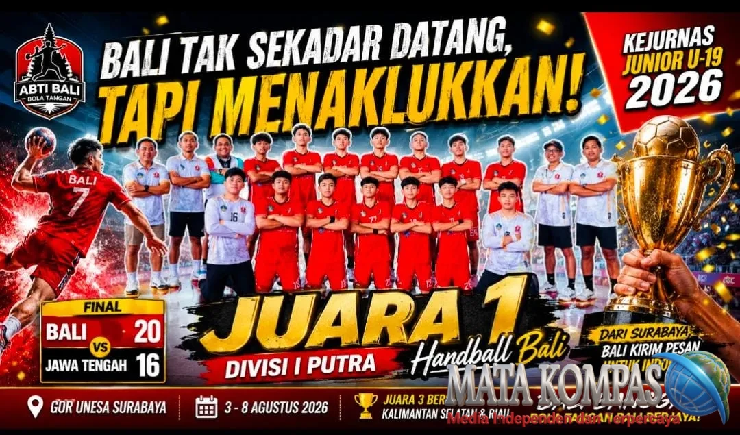 Handball Bali Juara Divisi I Kejurnas Junior U-19 2026, Regenerasi Atlet Mulai Menunjukkan Taji
