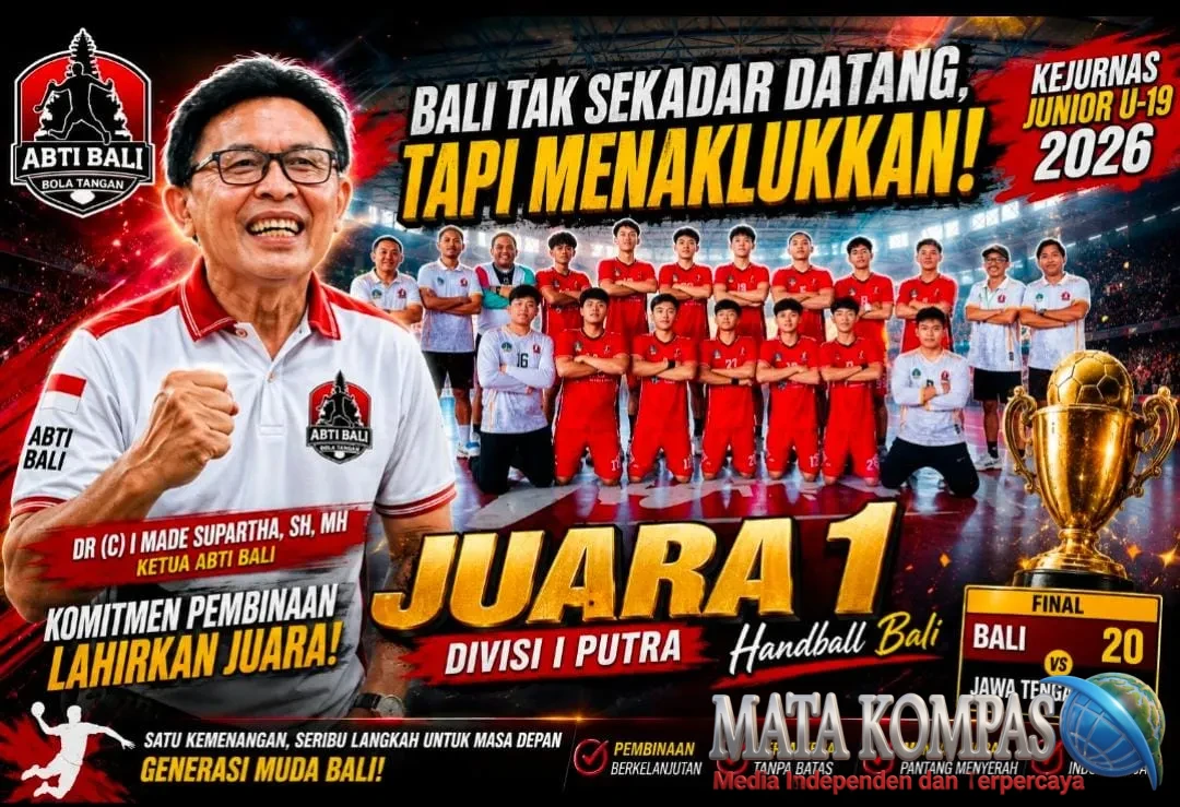 Made Supartha Bawa Semangat Baru ABTI Bali, Handball U-19 Tampil Juara di Kejurnas 2026