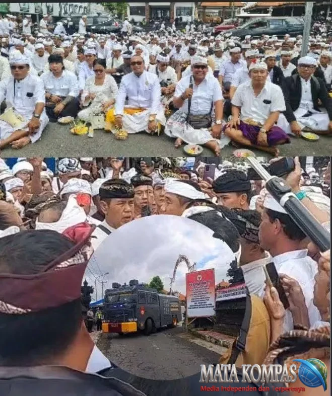 Ketegangan Sempat Mewarnai Persembahyangan Tangkas Kori Agung, Dialog Tokoh Adat Redam Suasana