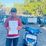 Setelah Viral di Media Sosial, Motor Korban Curanmor Ditemukan di Pantai Lembeng Sukawati.