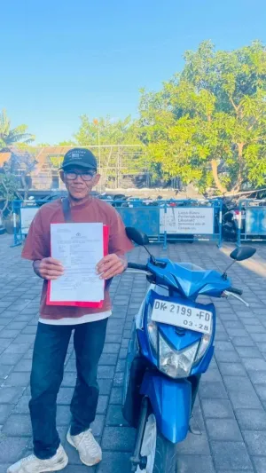 Setelah Viral di Media Sosial, Motor Korban Curanmor Ditemukan di Pantai Lembeng Sukawati.
