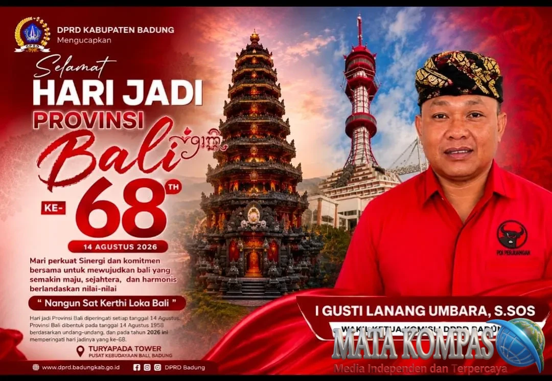 Hari Jadi ke-68 Provinsi Bali, I Gusti Lanang Umbara Serukan Sinergi untuk Bali Maju, Sejahtera dan Harmonis