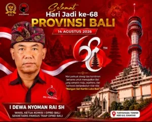 Hari Jadi ke-68 Bali, I Dewa Nyoman Rai Ajak Perkuat Sinergi dan Jaga Keharmonisan