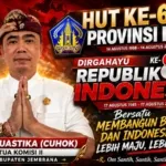 HUT ke-68 Bali dan HUT ke-81 RI, Cuhok Ajak Bersatu Bangun Bali dan Indonesia Lebih Maju