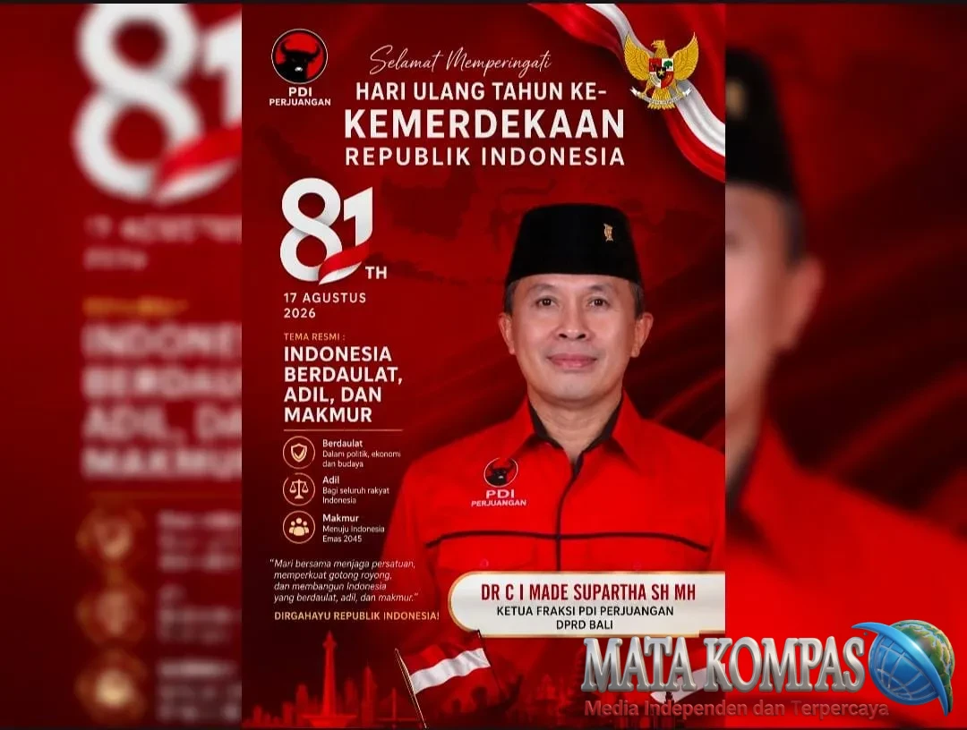 HUT ke-81 RI, Made Supartha Ajak Masyarakat Perkuat Persatuan Menuju Indonesia Berdaulat, Adil dan Makmur