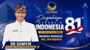 HUT ke-81 RI, Dr Somvir: Kemerdekaan Harus Bermuara pada Kedaulatan, Keadilan, dan Kemakmuran