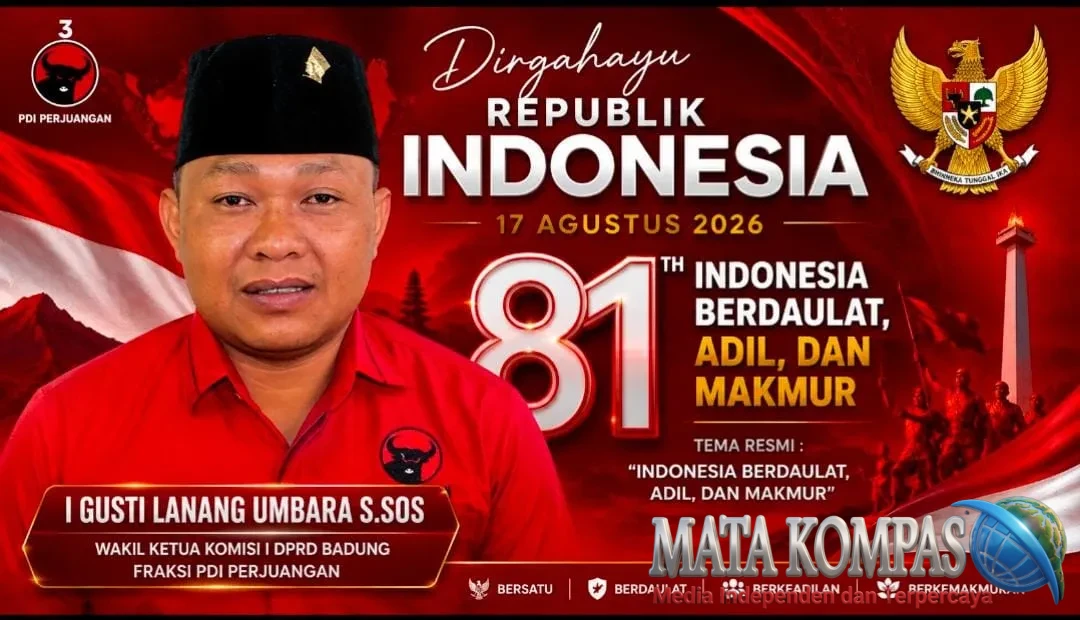 Semangat Kemerdekaan ke-81, I Gusti Lanang Umbara Ajak Masyarakat Perkuat Persatuan Menuju Indonesia Berdaulat