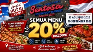 Semarak HUT ke-81 RI, Sentosa Seafood Serangan Tawarkan Diskon 20 Persen untuk Semua Menu