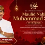 Wayan Tagel Winarta Ajak Masyarakat Teladani Akhlak Rasulullah pada Peringatan Maulid Nabi Muhammad SAW 1448 Hijriah