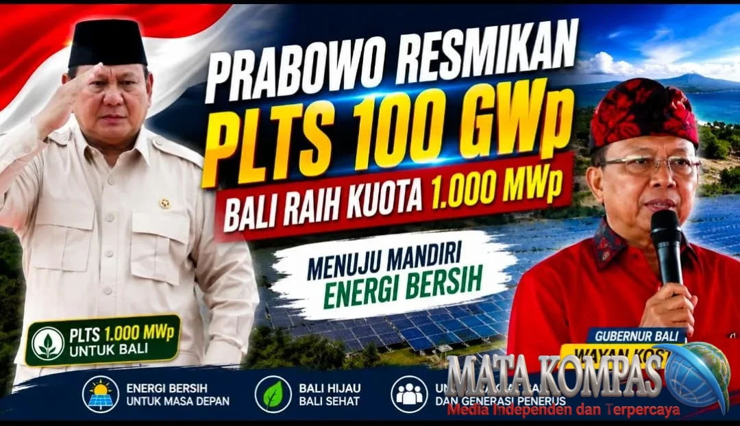 Prabowo Resmikan PLTS 100 GWp, Gubernur Koster Bawa Bali Raih Kuota 1.000 MWp Menuju Mandiri Energi Bersih