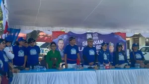 HUT ke-25 Demokrat, Tutik Kusuma Wardhani Kobarkan Semangat Kader Lewat Gerakan Langit Biru Indonesia Asri di Pantai Jasri