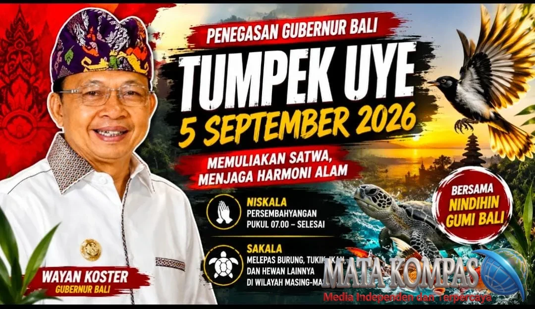 Tumpek Uye 5 September 2026, Gubernur Koster Ajak Krama Bali Rawat Harmoni Alam dan Satwa
