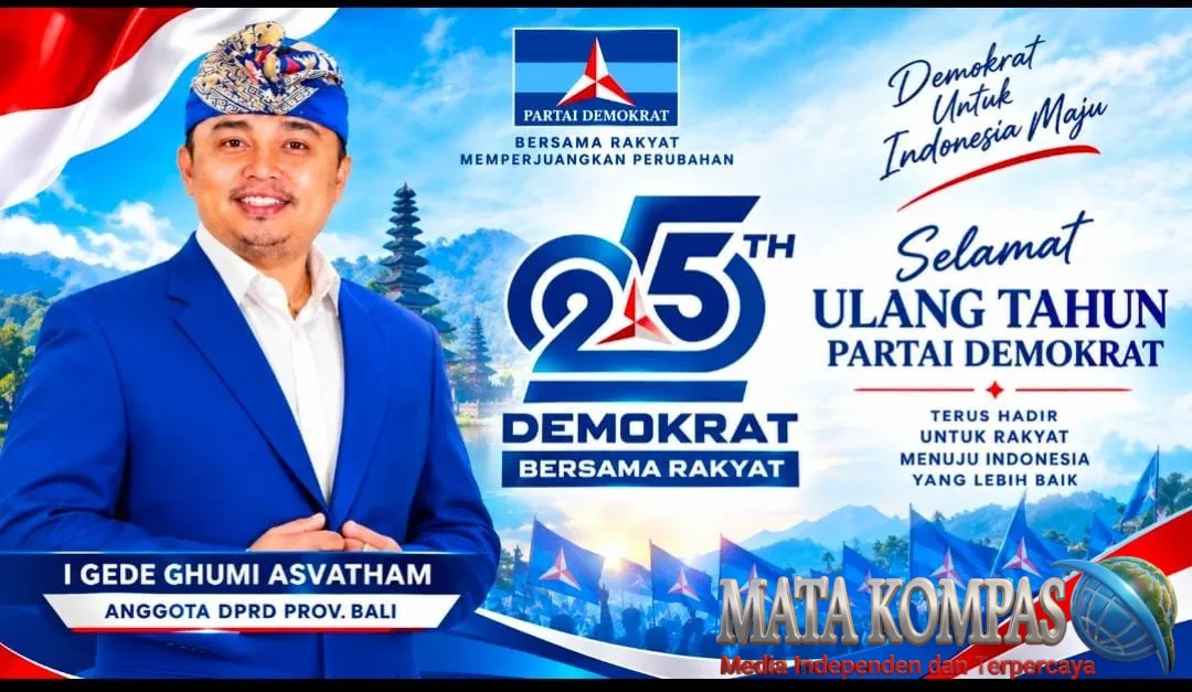 25 Tahun Partai Demokrat, I Gede Ghumi Asvatham: Terus Hadir Bersama Rakyat, Kawal Perubahan untuk Indonesia Maju