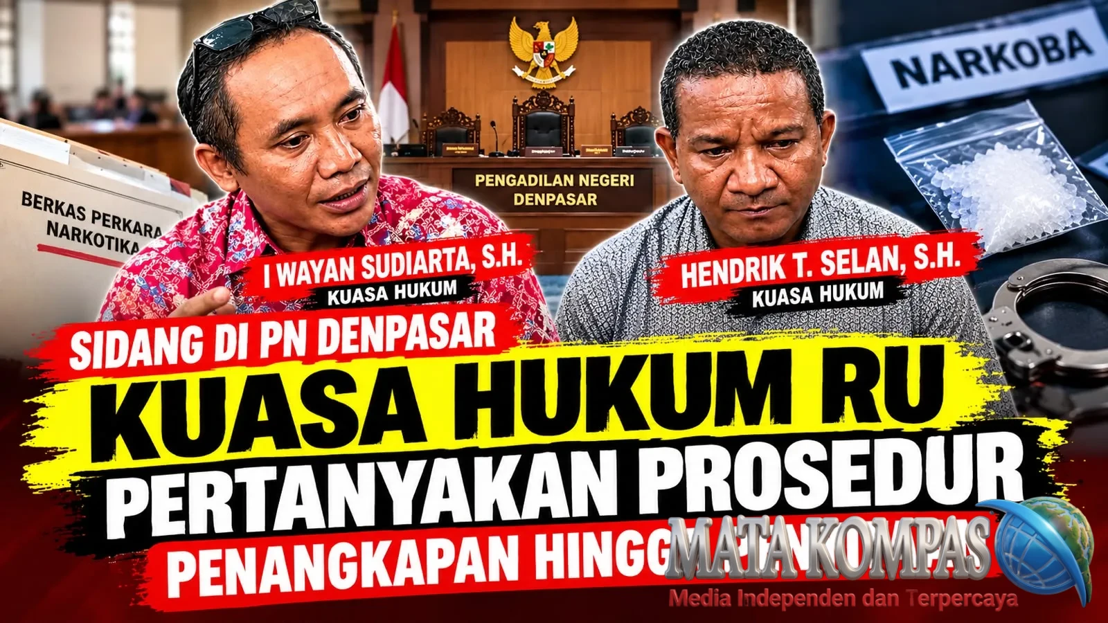 Sidang di PN Denpasar, Kuasa Hukum RU Pertanyakan Prosedur Penangkapan hingga Penyitaan
