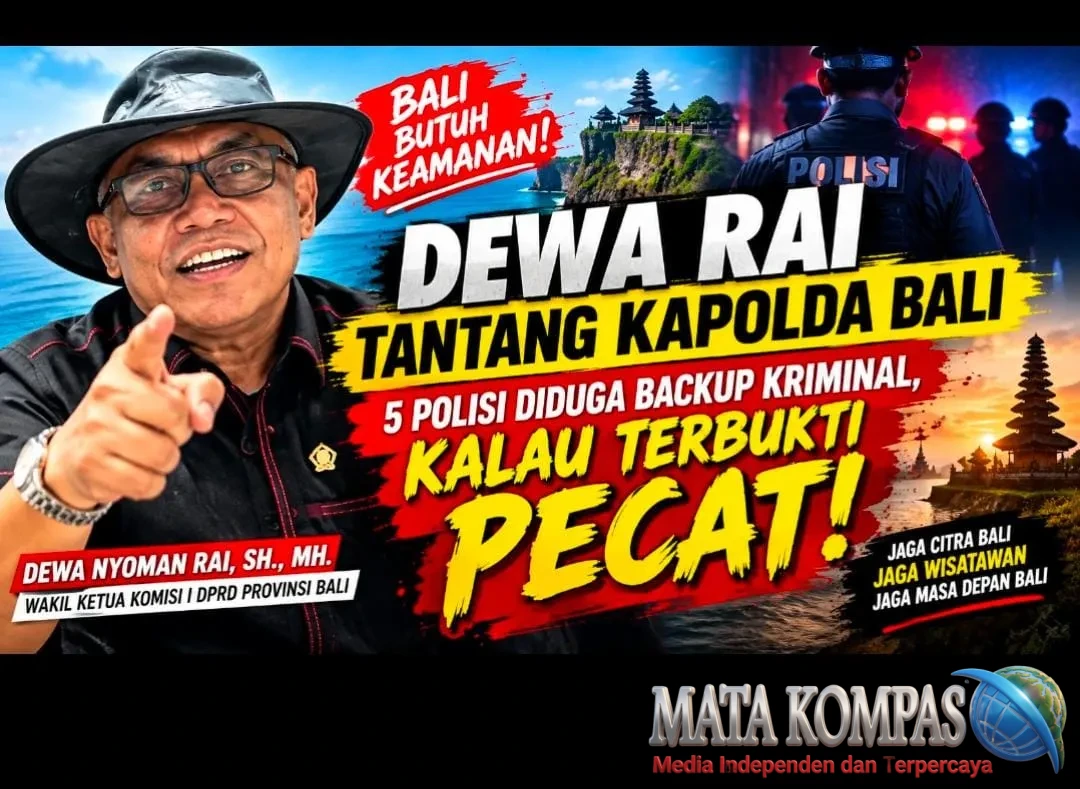 Dewa Rai Desak Kapolda Bali Pecat 5 Polisi yang Diduga Backup Kriminal di Kuta dan Nusa Dua