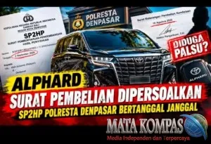 SP2HP Polresta Denpasar Bongkar Polemik Alphard , Surat Pembelian Dipersoalkan dan Kronologi Tanggal Janggal
