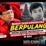 Guruh Soekarnoputra Wafat, Wayan Koster Instruksikan Seluruh Struktur PDIP Bali Kibarkan Bendera Setengah Tiang
