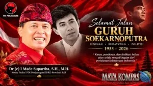 Guruh Soekarnoputra Wafat, Ketua Fraksi PDIP DPRD Bali Made Supartha : Kepergiannya Tinggalkan Duka Mendalam
